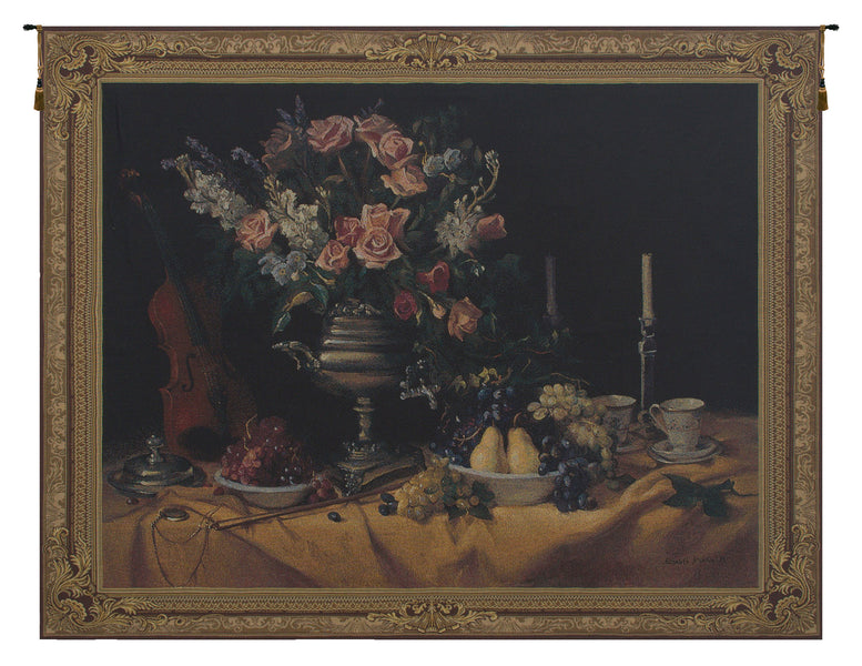 Summer Bouquet Still Life Tapestry Wall Hanging