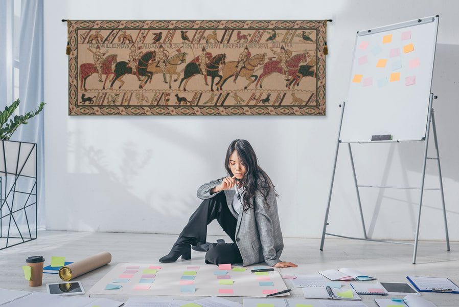 Bayeux William's Troops Belgian Tapestry