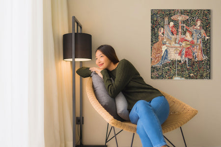 The Concert (Blue) Belgian Tapestry