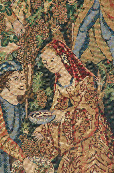 Vendages Right Side Red Belgian Tapestry