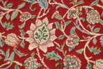 Fleurs de Morris Red Belgian Cushion Cover