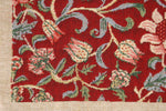 Fleurs de Morris Red Belgian Cushion Cover