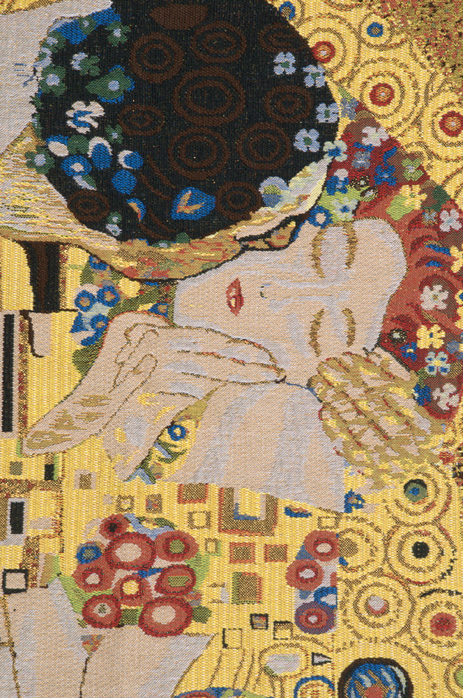 The Kiss (Yellow) Belgian Tapestry
