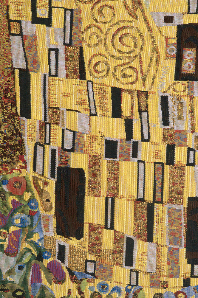 The Kiss (Yellow) Belgian Tapestry