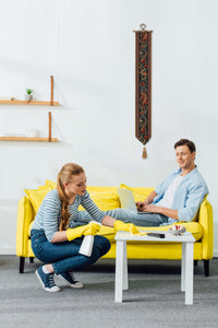 Hunt of the Boar I Tapestry Bell Pull