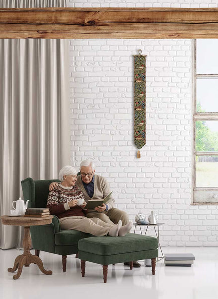 Birds I Tapestry Bell Pull