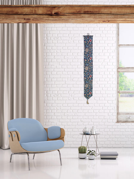 Fleurs de Morris (Blue) I Tapestry Bell Pull