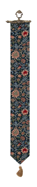 Fleurs de Morris (Blue) I Tapestry Bell Pull