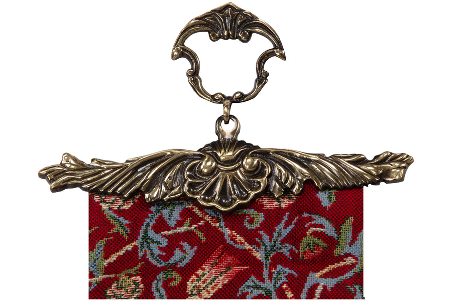 Fleurs de Morris (Red) I Tapestry Bell Pull