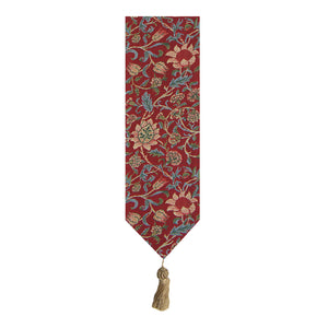 Fleurs de Morris (Red) I Tapestry Bell Pull