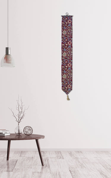 Fleurs de Morris (Red) I Tapestry Bell Pull