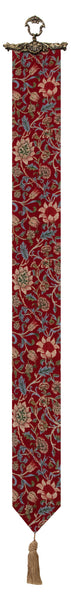 Fleurs de Morris (Red) I Tapestry Bell Pull
