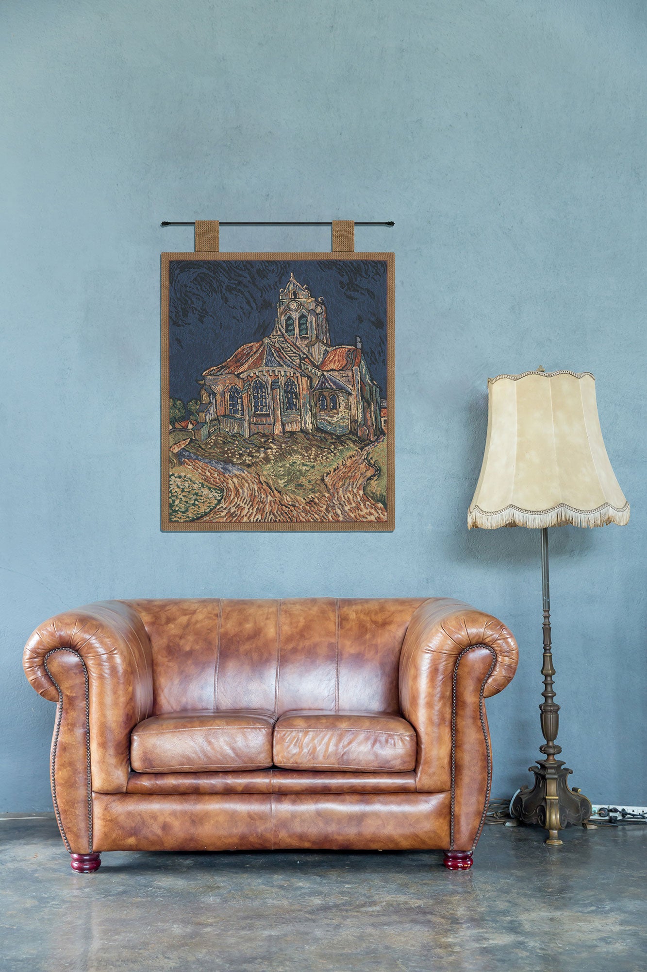 Church of Auvers I Belgian Tapestry
