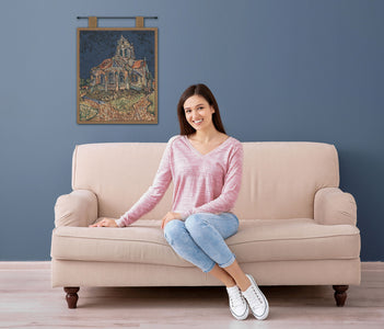 Church of Auvers I Belgian Tapestry