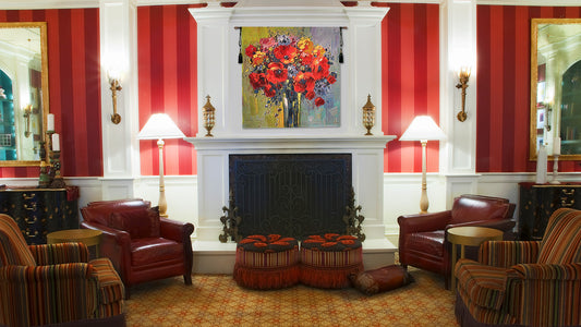 Coquilicots by Pejman Belgian Tapestry Wall Hanging