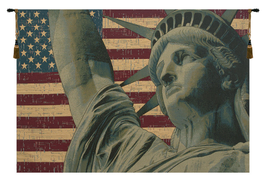 Statue of Liberty Italian Tapestry Wall Hanging