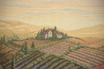 Tuscan Poppy Landscape Italian Tapestry Wall Hanging