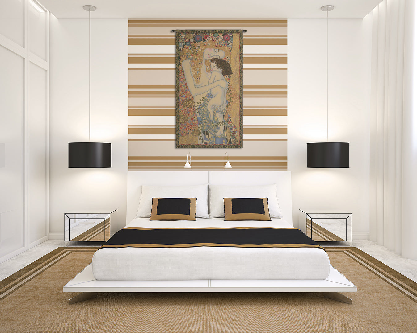 3 Ages by Klimt European Tapestry