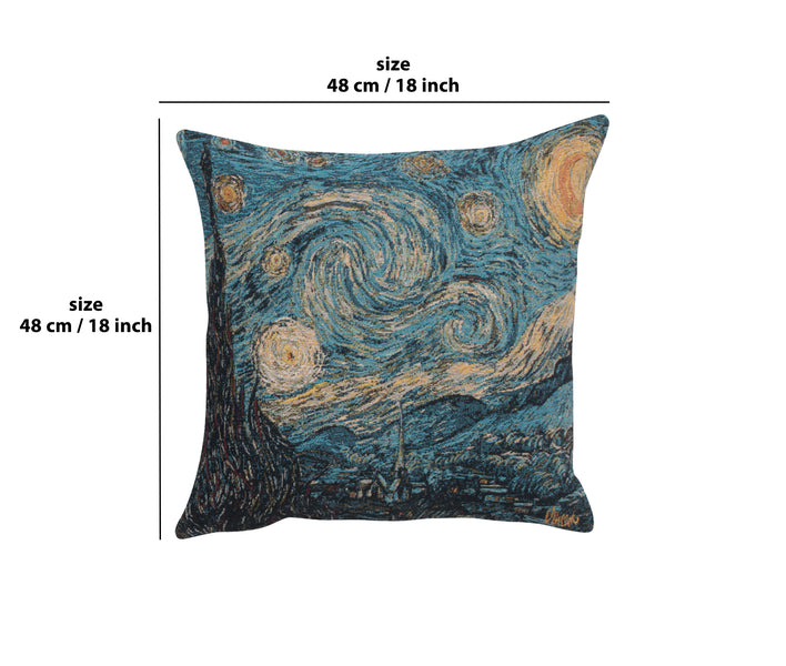 Van Gogh's Starry Night Large European Cushion Cover