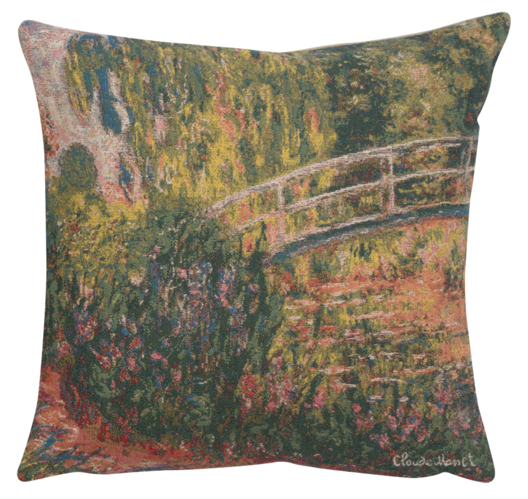 Monet's Japanese Bridge European Cushion Cover