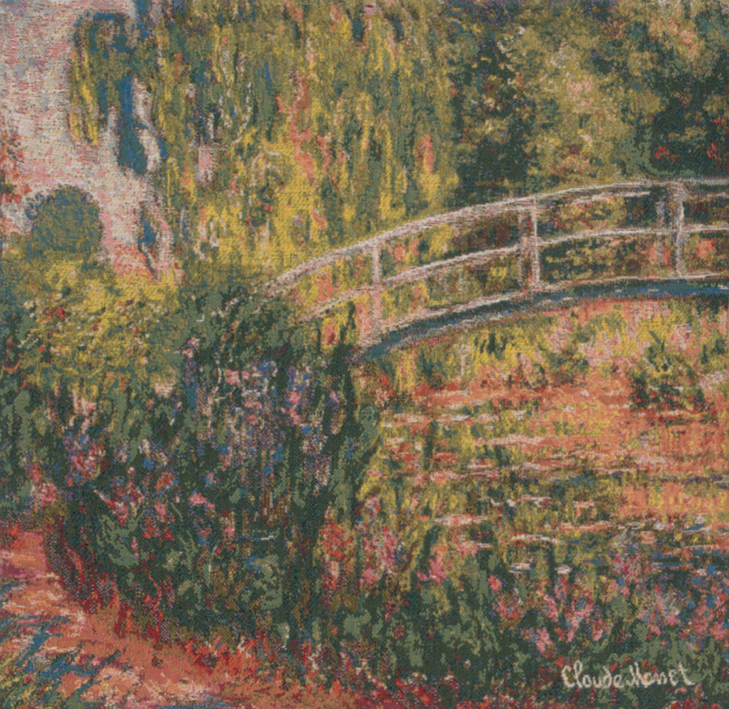 Monet's Japanese Bridge European Cushion Cover