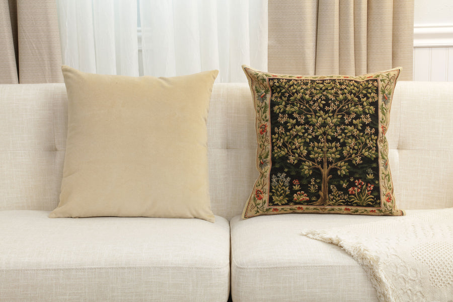 Tree of Life Beige II European Cushion Cover