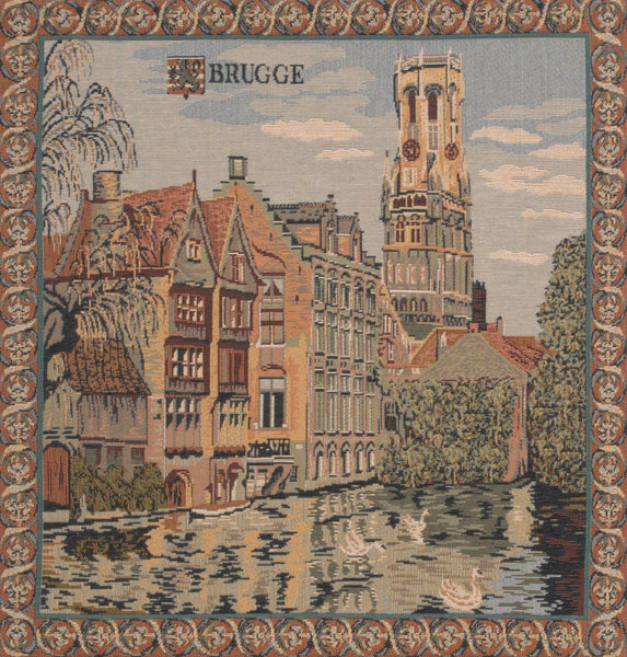 The Canals of Bruges European Cushion Cover