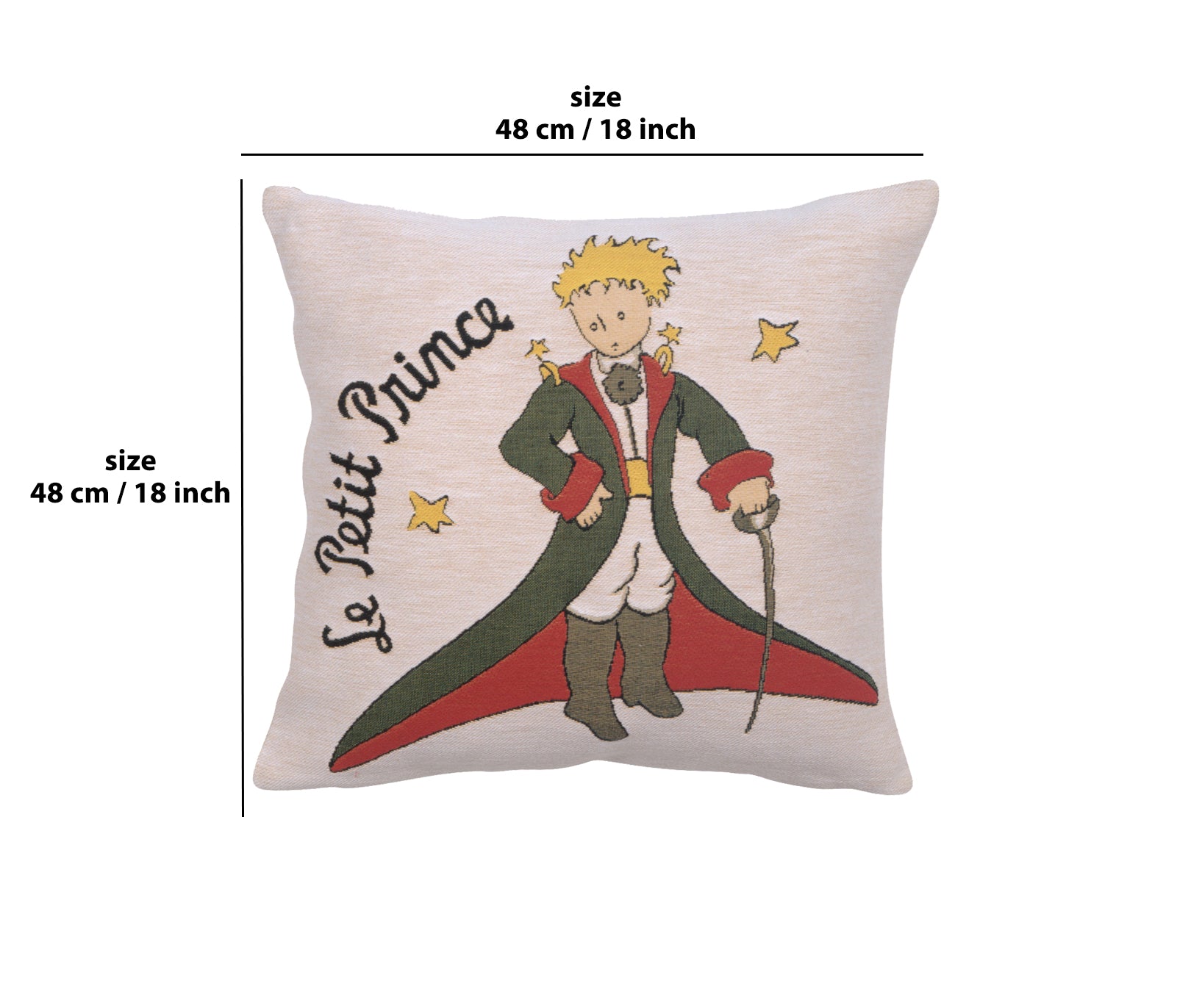 The Little Prince in Costume Large European Cushion Cover
