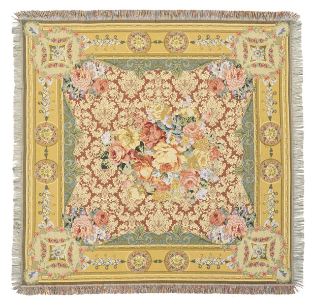 Floral Kaleidoscope  European Throw