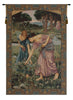 Gathering Rose Buds Italian Tapestry Wall Hanging