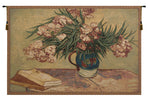 Oleanders and Books Italian Tapestry Wall Hanging