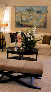 Garlic Still Life Italian Tapestry Wall Hanging