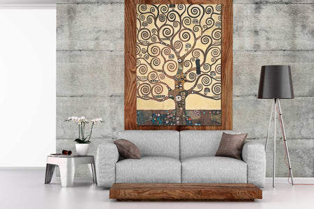 Lebensbaum Klimt Tree of Life Belgian Tapestry Wall Hanging