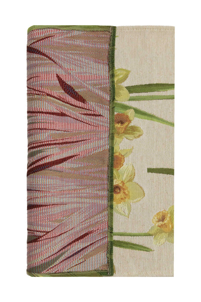 Daffodils White French Tapestry Table Runner