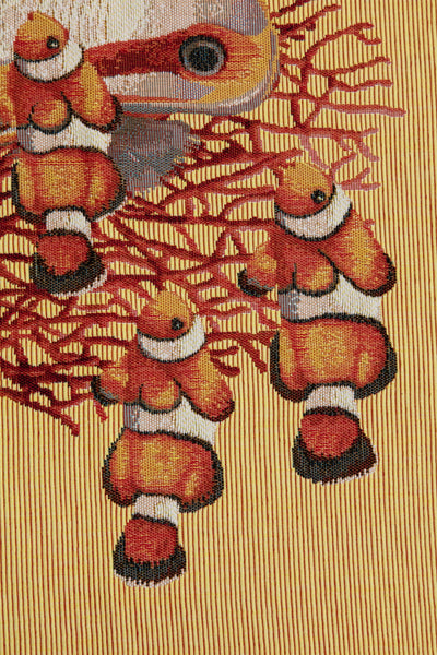 Exotic Fish Yellow French Tapestry Table Runner