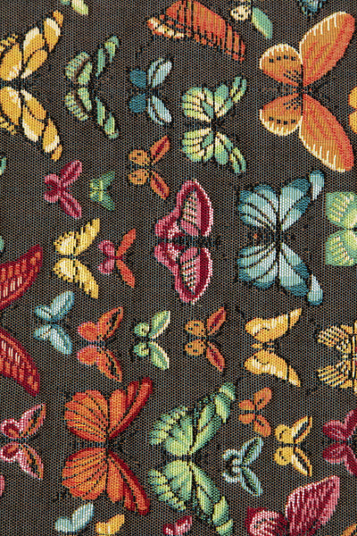 Butterflies Dark French Tapestry Table Runner