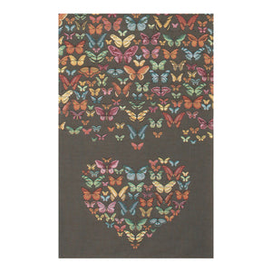 Butterflies Dark French Tapestry Table Runner