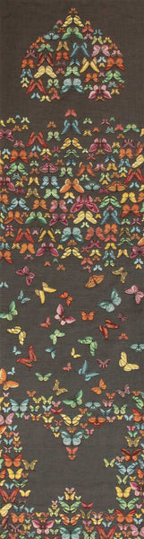 Butterflies Dark French Tapestry Table Runner