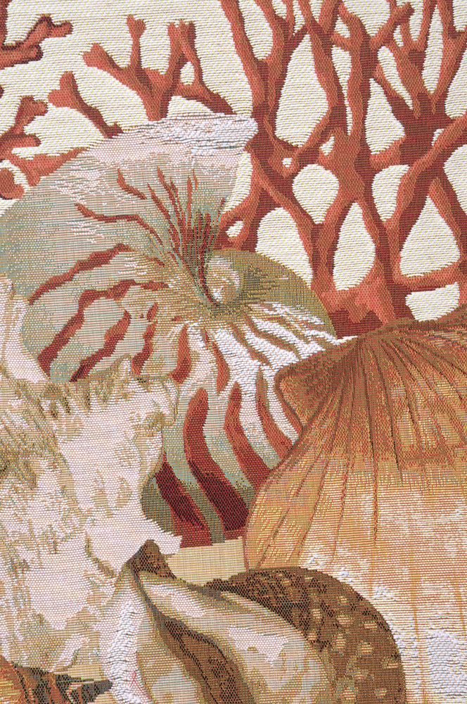 Shells Light  French Tapestry Table Runner