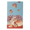 Shells Blue French Tapestry Table Runner