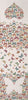 Butterflies White French Tapestry Table Runner