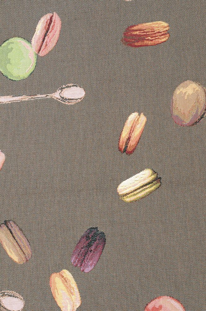 Macaroons Grey  French Tapestry Table Runner