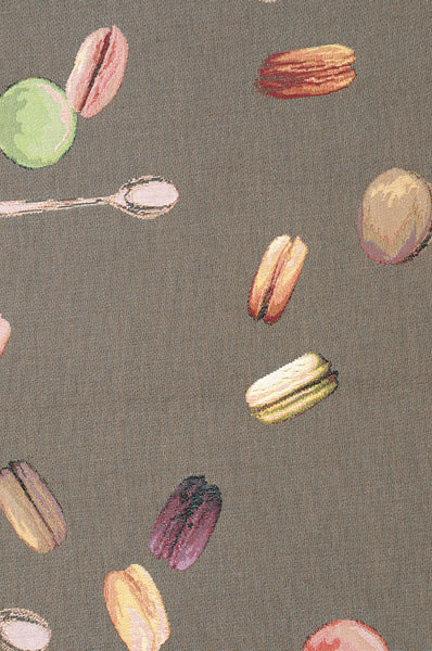 Macaroons Grey French Tapestry Table Runner