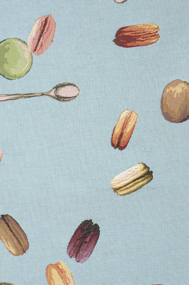 Macaroons Blue  French Tapestry Table Runner