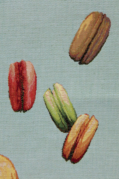 Macaroons Blue French Tapestry Table Runner