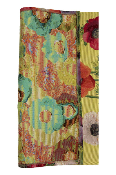 Anemones Yellow French Tapestry Table Runner