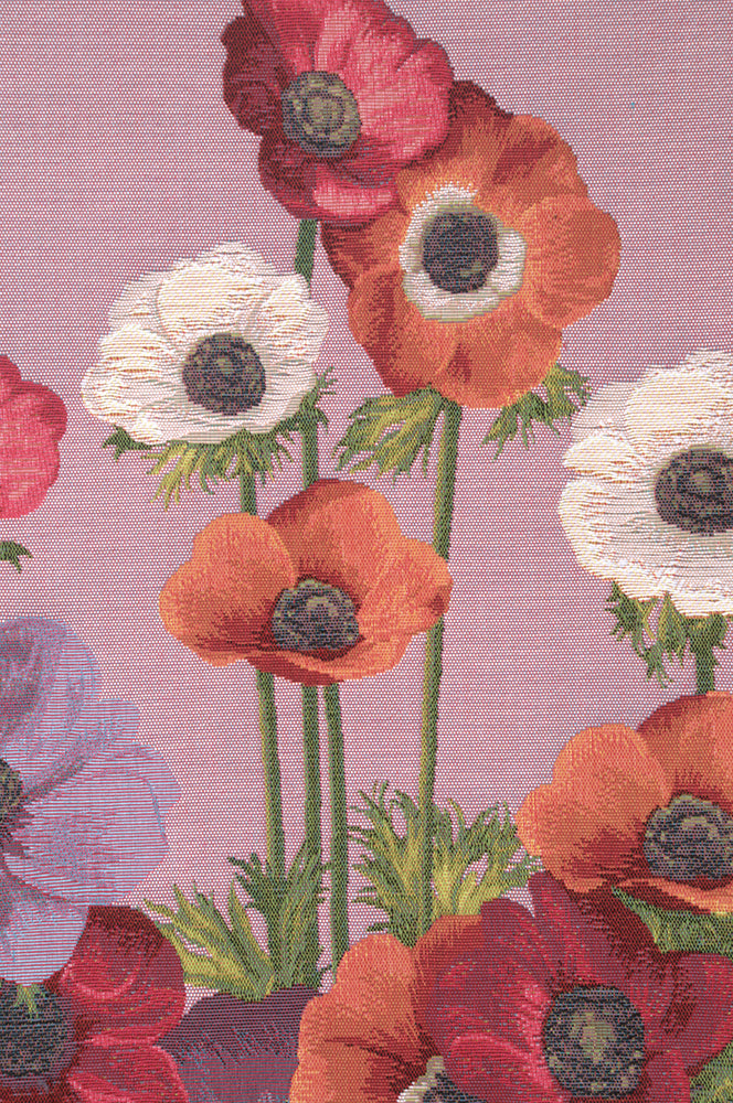 Anemones Pink French Tapestry Table Runner