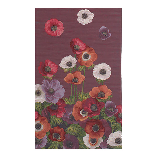 Anemones Purple French Tapestry Table Runner