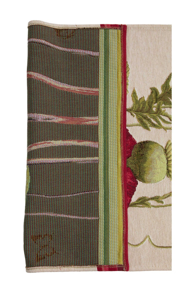 Poppy White French Tapestry Table Runner