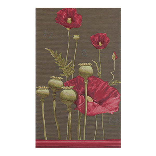 Poppy Gray French Tapestry Table Runner